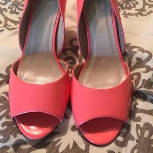 Like new peep toe shoes- only worn two times